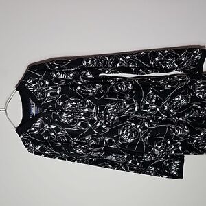 Star wars medium black and white Darth Vader pajama onesie